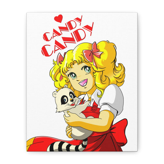 Candy Candy Wall Art - Whimsical Matte Canvas Print for Anime Lovers - CreativeRino