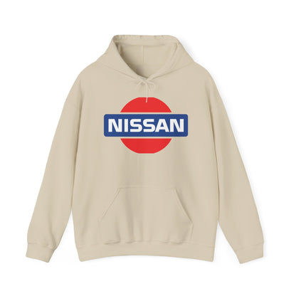 Nissan Logo Hoodie - Vintage Style Unisex Heavy Blend Sweatshirt - CreativeRino