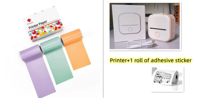 Portable Mini Thermal Label Printer Home Photo Printer Student Wrong Question Printer Bluetooth-compatible Mini Label Printer Price Tag CreativeRino
