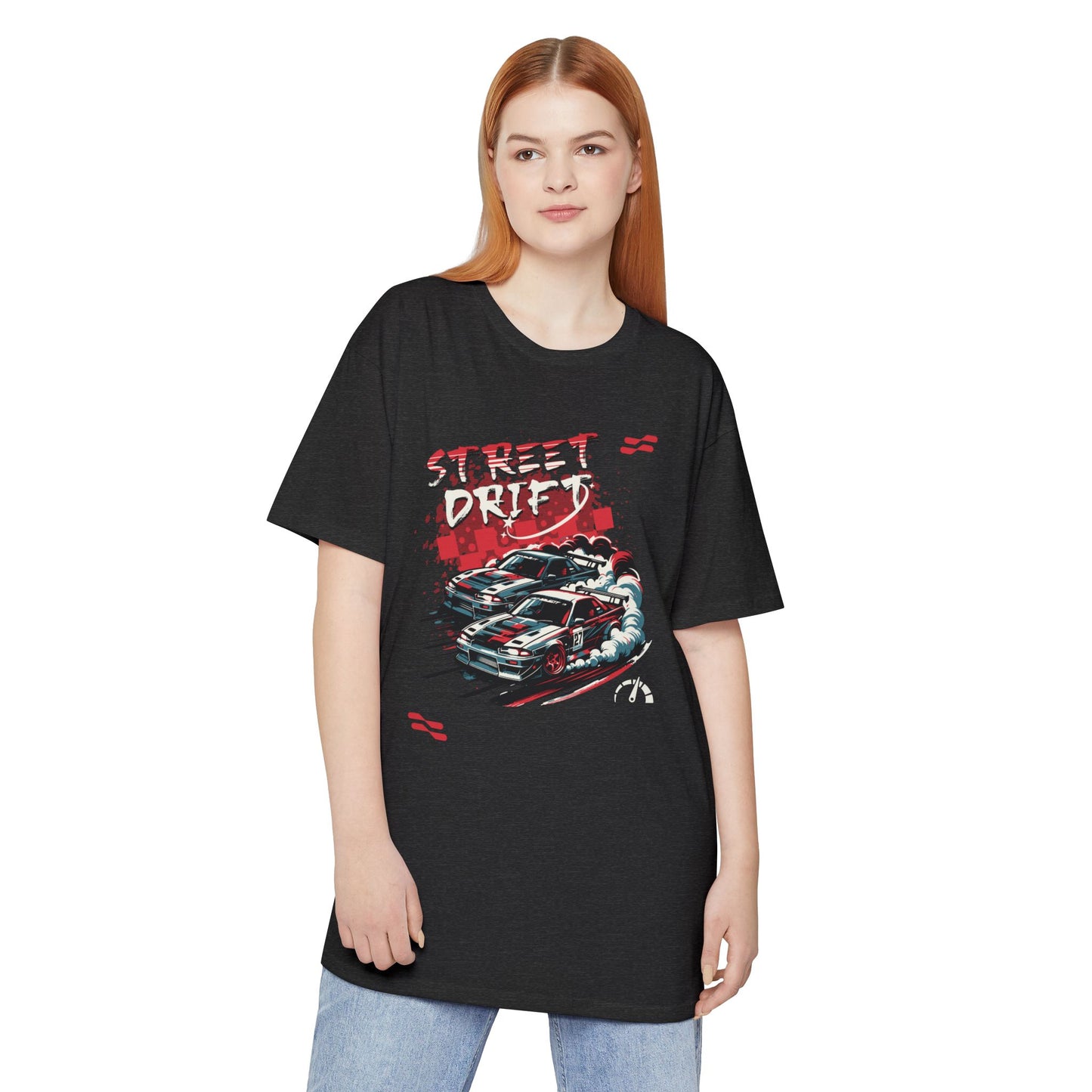 Street Drifter Unisex Long Body Urban Tee - Perfect T-ahirt for Car Enthusiasts - CreativeRino