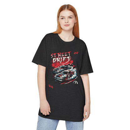 Street Drifter Unisex Long Body Urban Tee - Perfect T-ahirt for Car Enthusiasts - CreativeRino