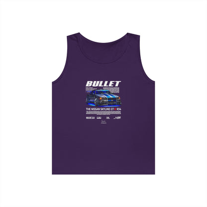 Bullet Skyline GT-R Racing Tank Top | Unisex Heavy Cotton - CreativeRino
