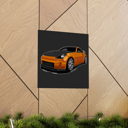 Sports Car Matte Square Car Posters - Perfect for Car Enthusiasts & Man Caves - CreativeRino
