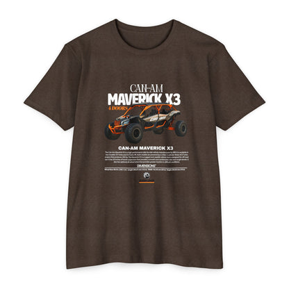 CAN-AM MAVERICK X3 Unisex CVC Jersey T-Shirt | Off-Road Adventure Apparel - CreativeRino