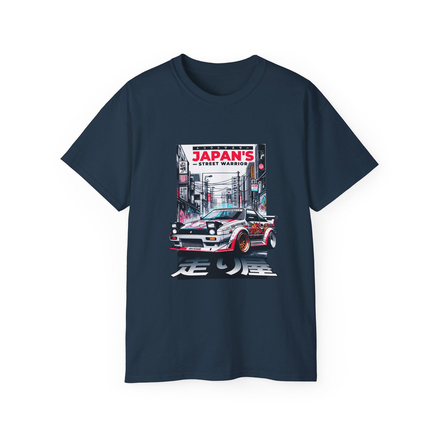 Japan's Street Warrior Unisex Ultra Cotton Tee - Vintage Car Graphic T-Shirt - CreativeRino
