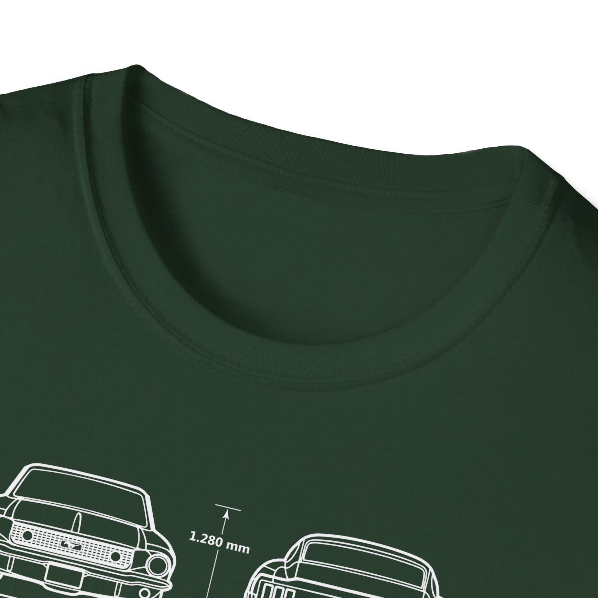 Ford Mustang Shelby GT350 Unisex Softstyle T-Shirt - Car Lovers Tee - CreativeRino