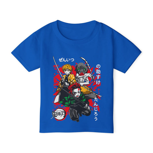 Kids Anime Graphic Tee - Cool Demon Slayer Design for Toddlers - CreativeRino
