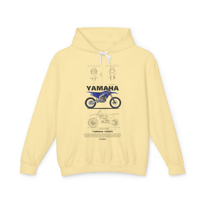 Yamaha VZ250 Unisex Lightweight Hooded Sweatshirt - Motorcycle Design - CreativeRino