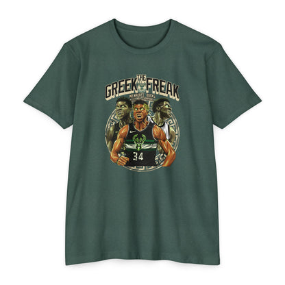 The Greek Freak Unisex CVC Jersey T-shirt - Casual Sportswear for Basketball Fans - CreativeRino