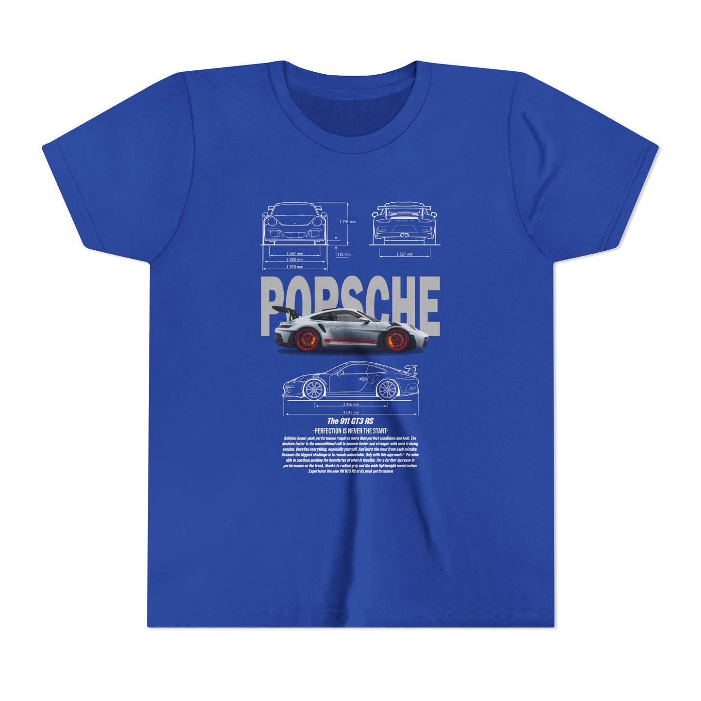 Porsche Engineering Youth  Tee - Classic Car T-shirt Design - CreativeRino