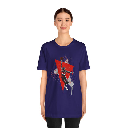 Unisex Clyde Drexler Jersey Short Sleeve Tee Basketball T-shirt - CreativeRino