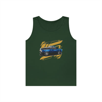 Vintage Car Graphic Unisex Heavy Cotton Tank Top - CreativeRino