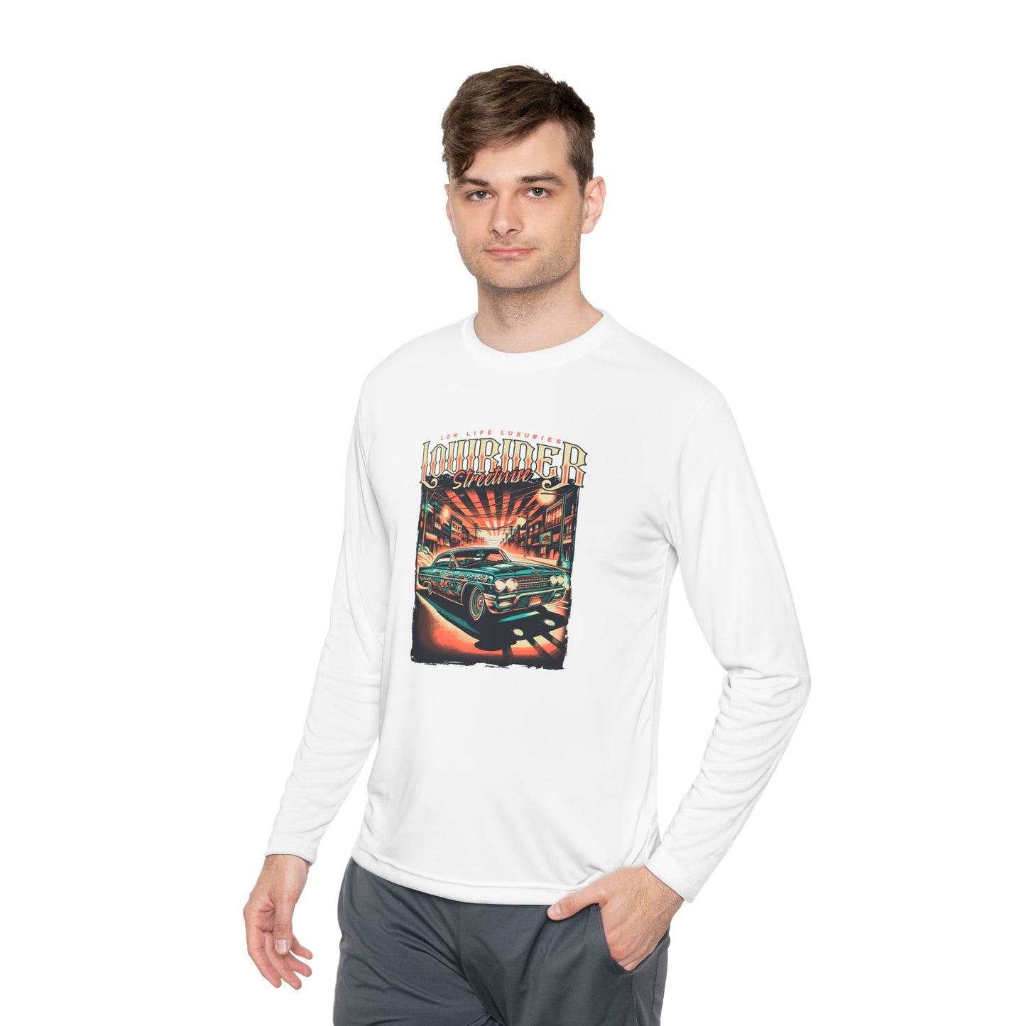 Cool Classic Car Long Sleeve Tee - Vintage Retro Vibe T-shirt for Car Enthusiasts - CreativeRino