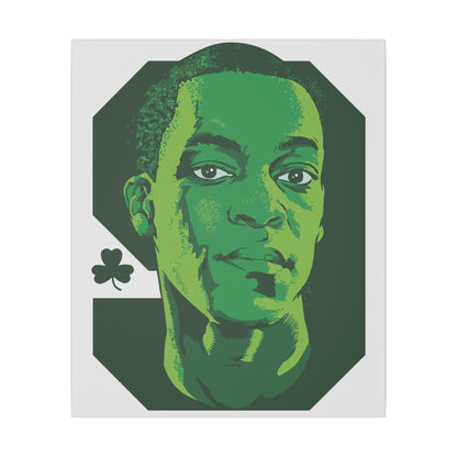 Rajon Rondo Canvas Art - Green Basketball Portrait - CreativeRino