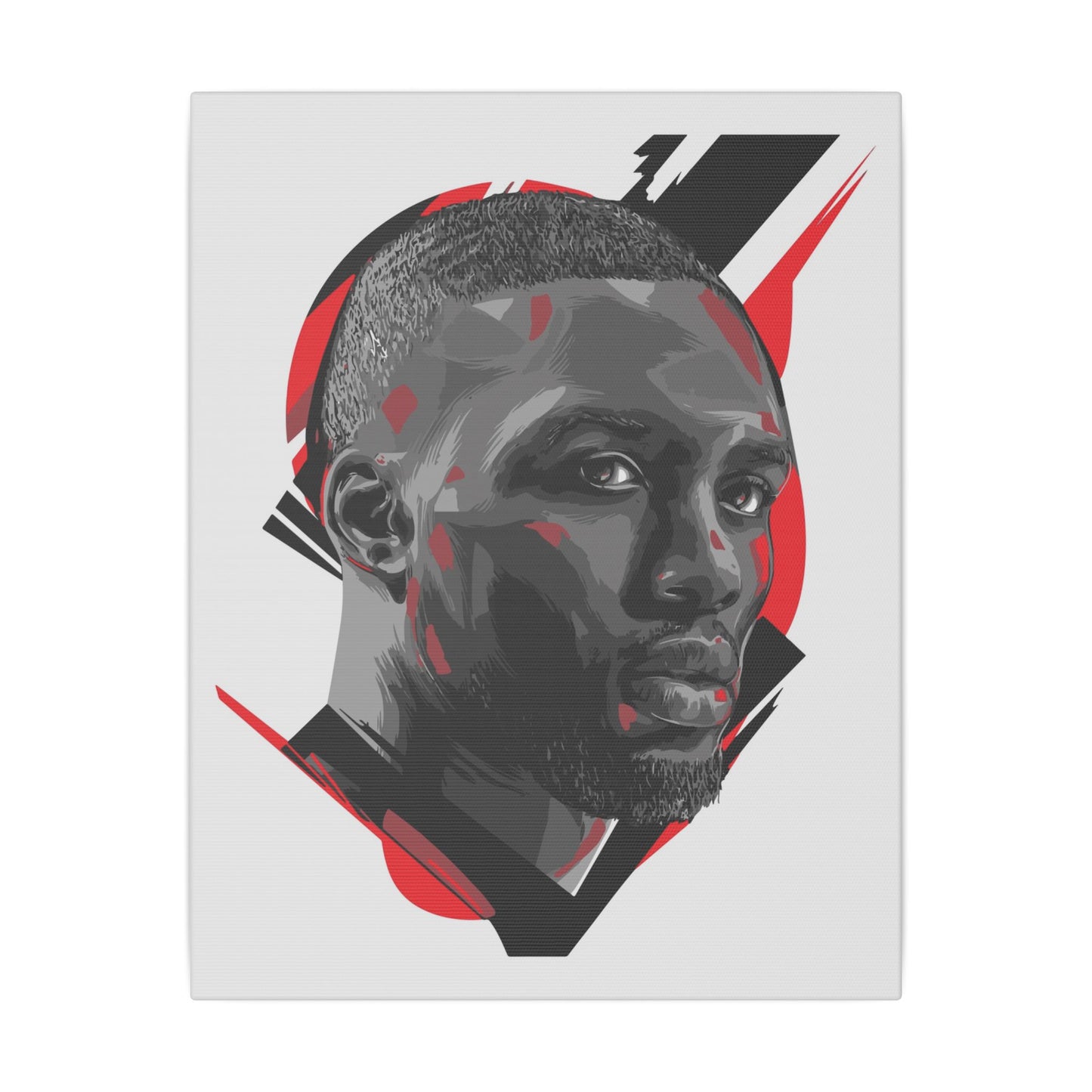 Damian Lillard Modern Abstract Wall Art Print - Matte Canvas Portrait Decor for Home & Office - CreativeRino