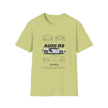 Audi R8 Graphic T-Shirt - Perfect for Car Enthusiasts - CreativeRino