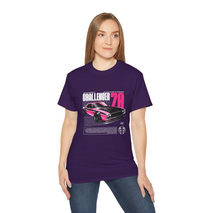 Vintage Challenger 70 Unisex Ultra Cotton Tee - Classic Muscle Car Shirt - CreativeRino