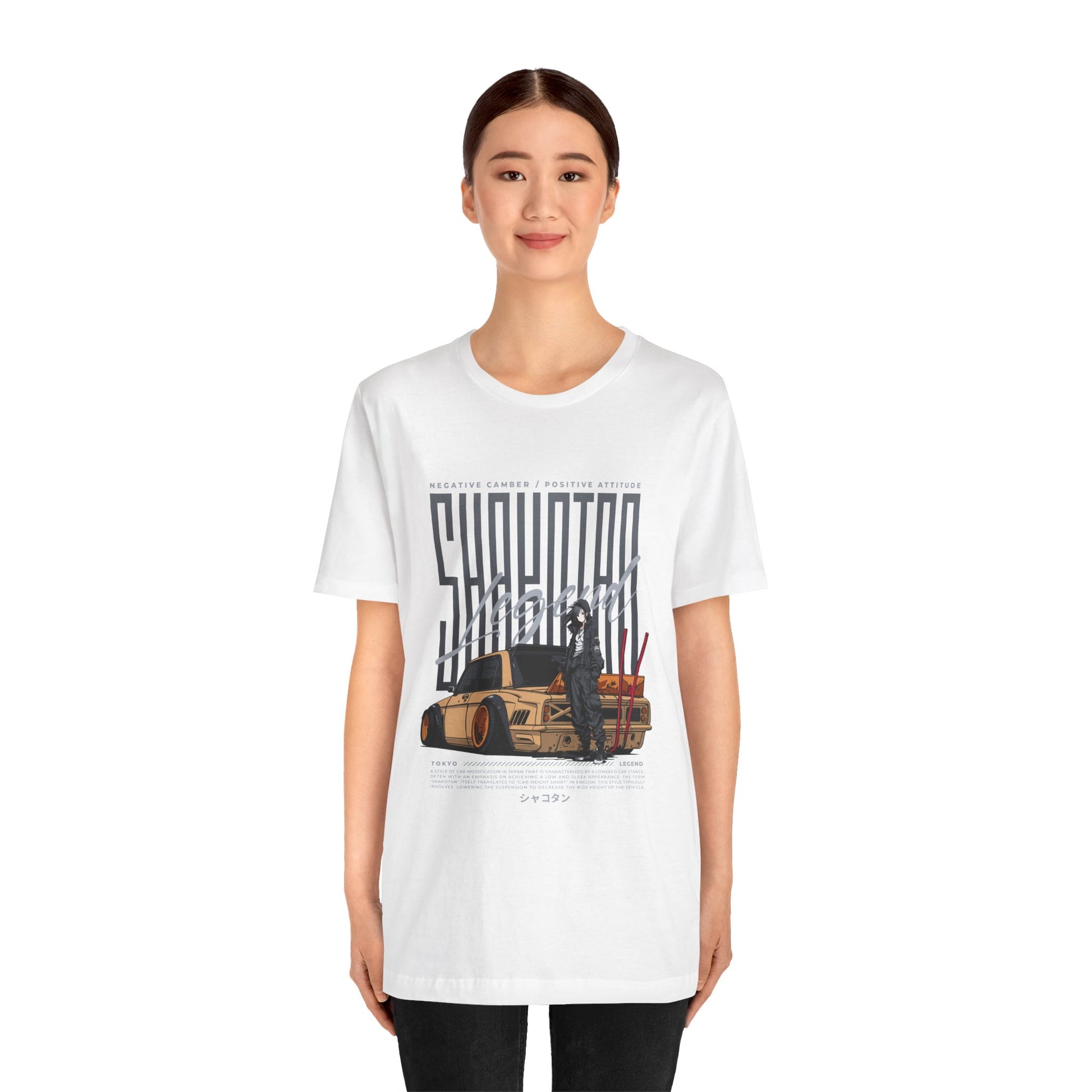 Vintage Graphic Car Tee - Negative Energy, Positive Attitude Car T-shirt - CreativeRino