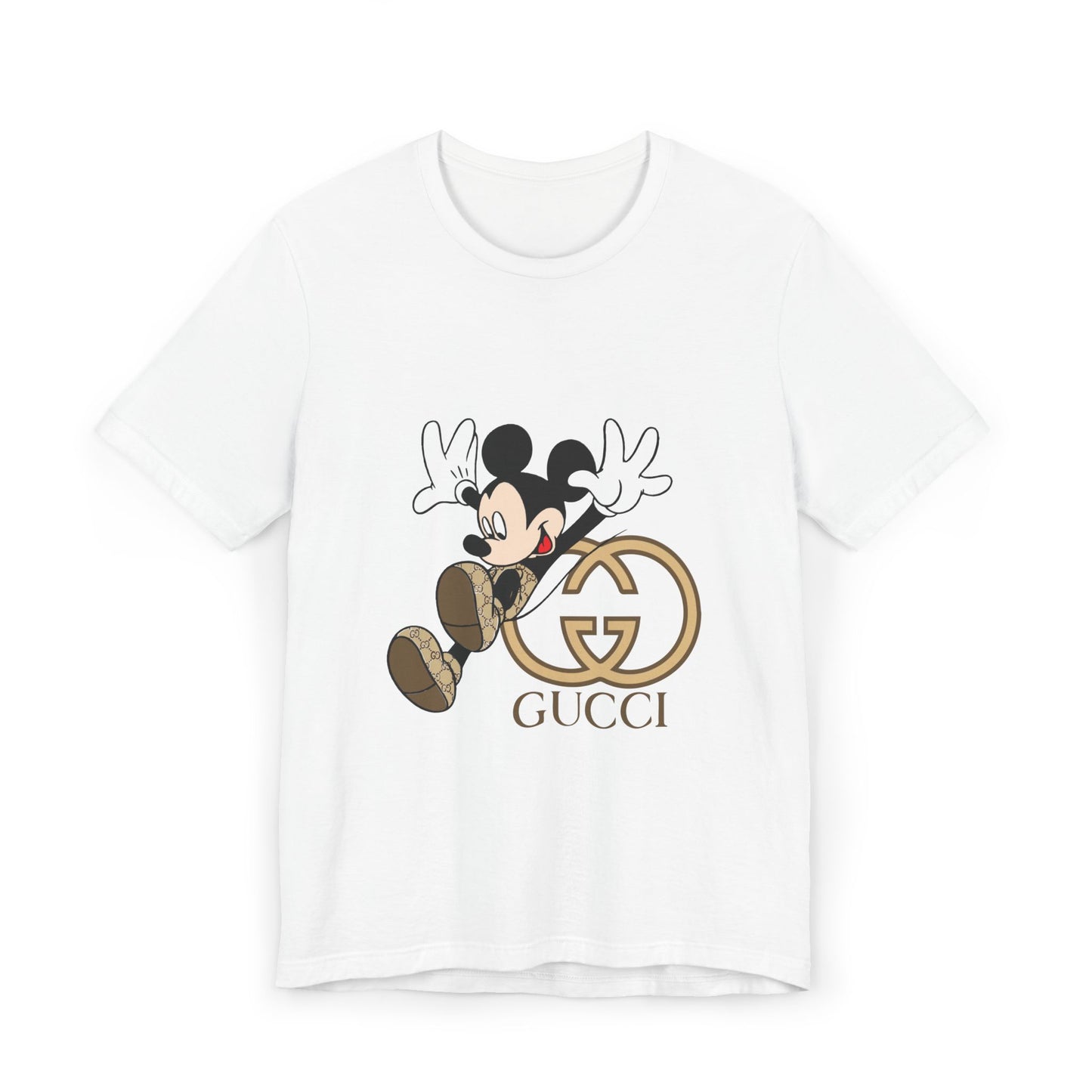 Gucci Mickey Mouse Unisex Jersey T-Shirt – Trendy Disney-Inspired Casual Wear - CreativeRino