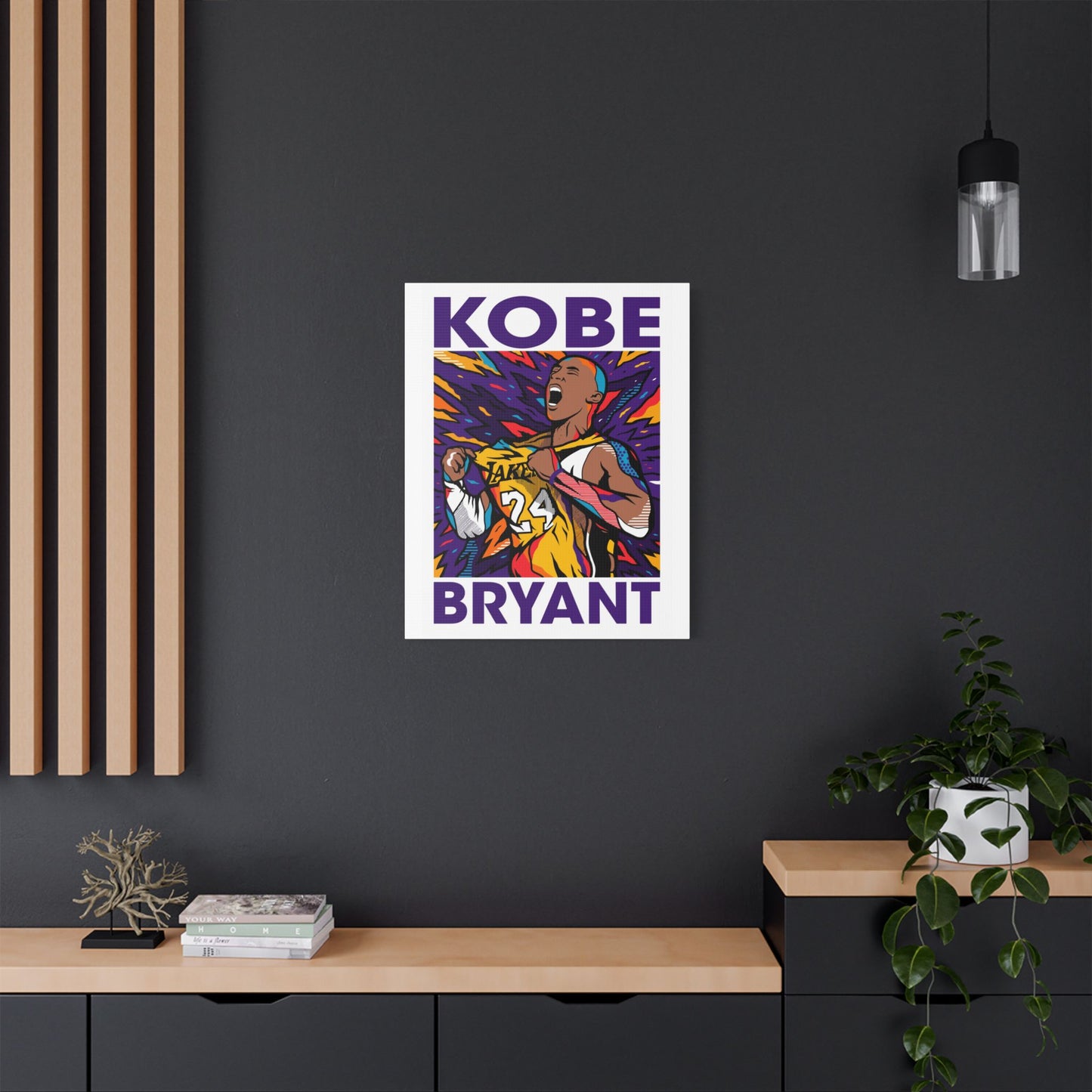 Kobe Bryant Inspired Satin Canvas Wall Art - CreativeRino