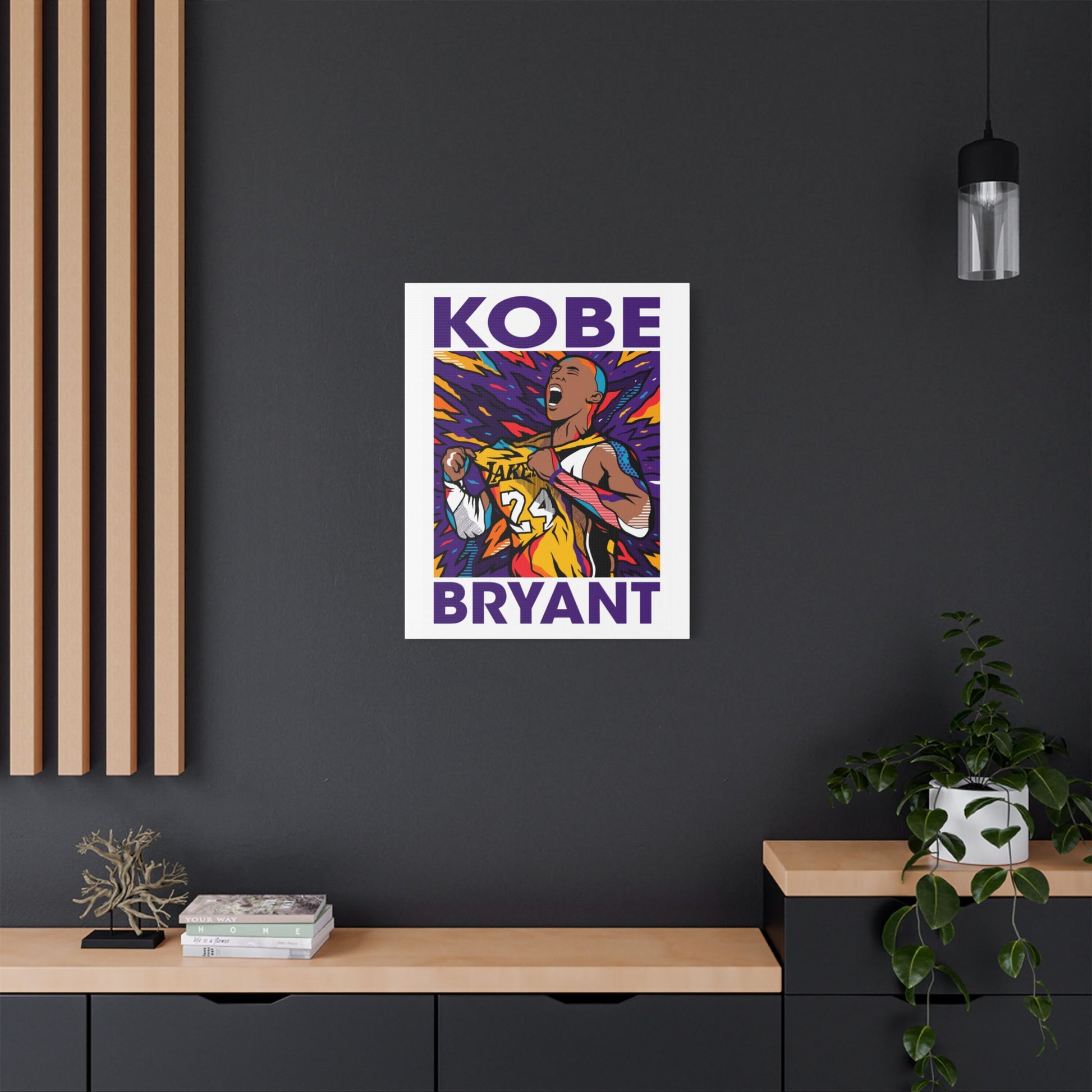 Kobe Bryant Inspired Satin Canvas Wall Art - CreativeRino