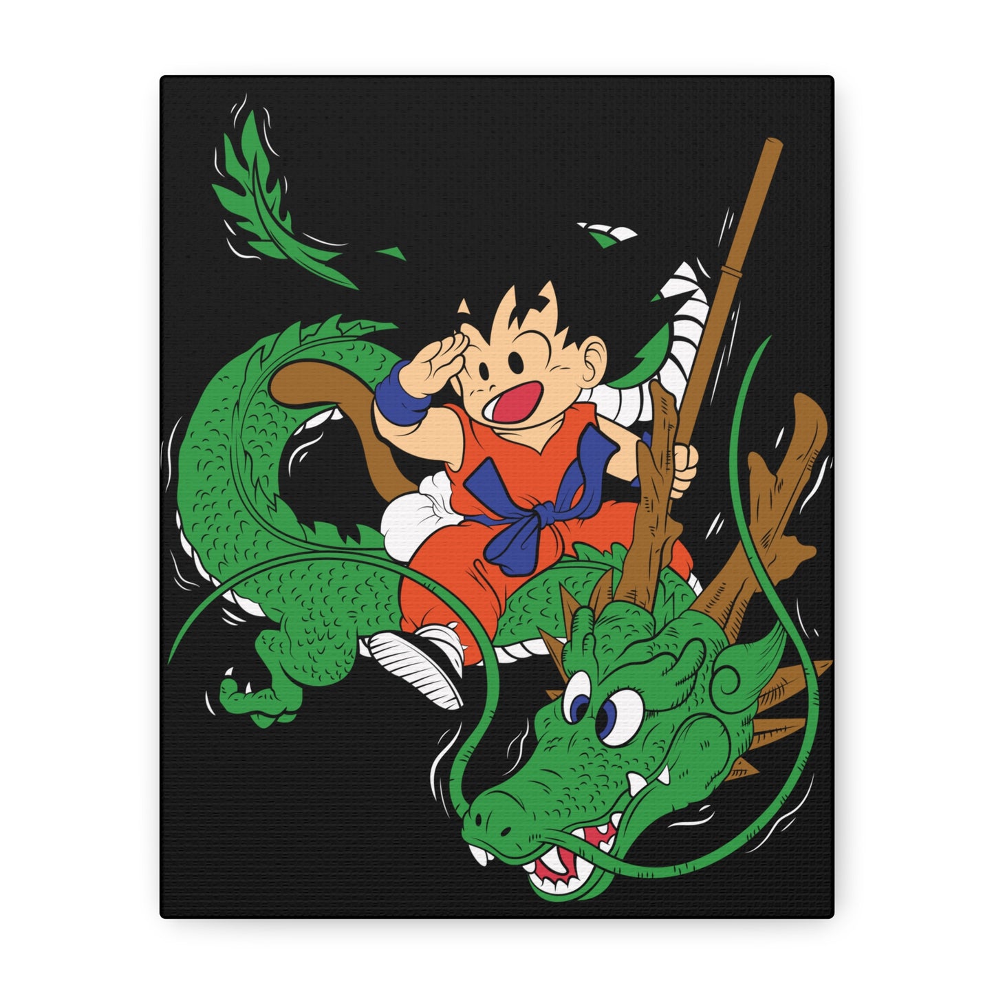 Dragon Adventure Matte Canvas Art - Perfect for Kids' Rooms & Anime Fans - CreativeRino