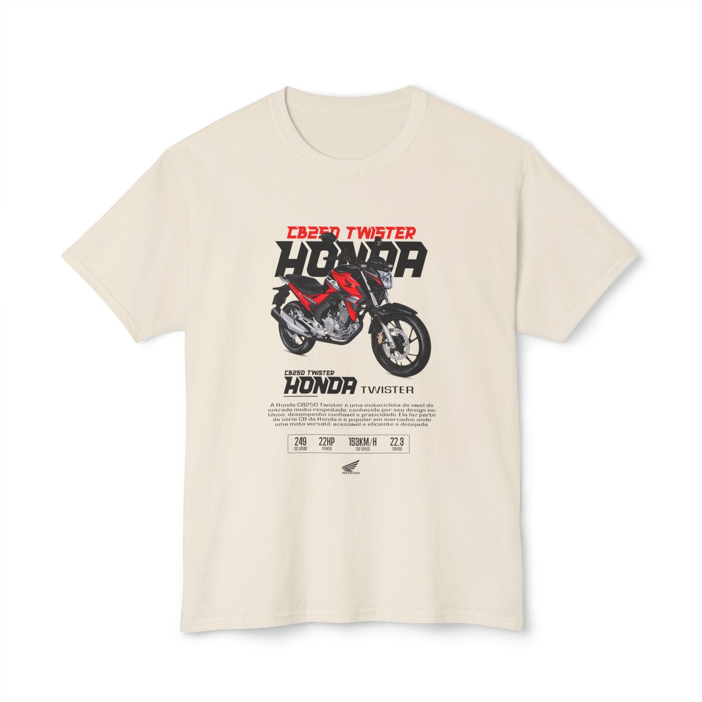 Honda Twister Unisex HD Cotton™ T-shirt - Perfect for Motorcycle Enthusiasts - CreativeRino
