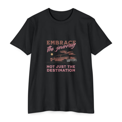 Embrace the Journey Unisex CVC Jersey T-shirt - Adventure Vibes - CreativeRino