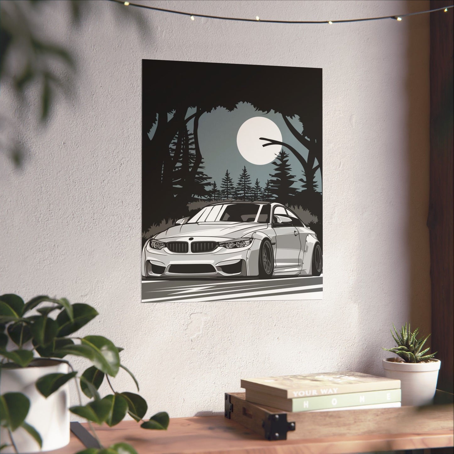 BMW Matte Vertical Poster - Car Enthusiast Wall Art - CreativeRino