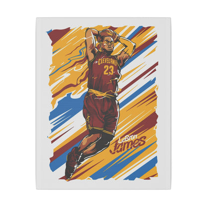 LeBron James Canvas Art - Colorful Sports Wall Decor - CreativeRino