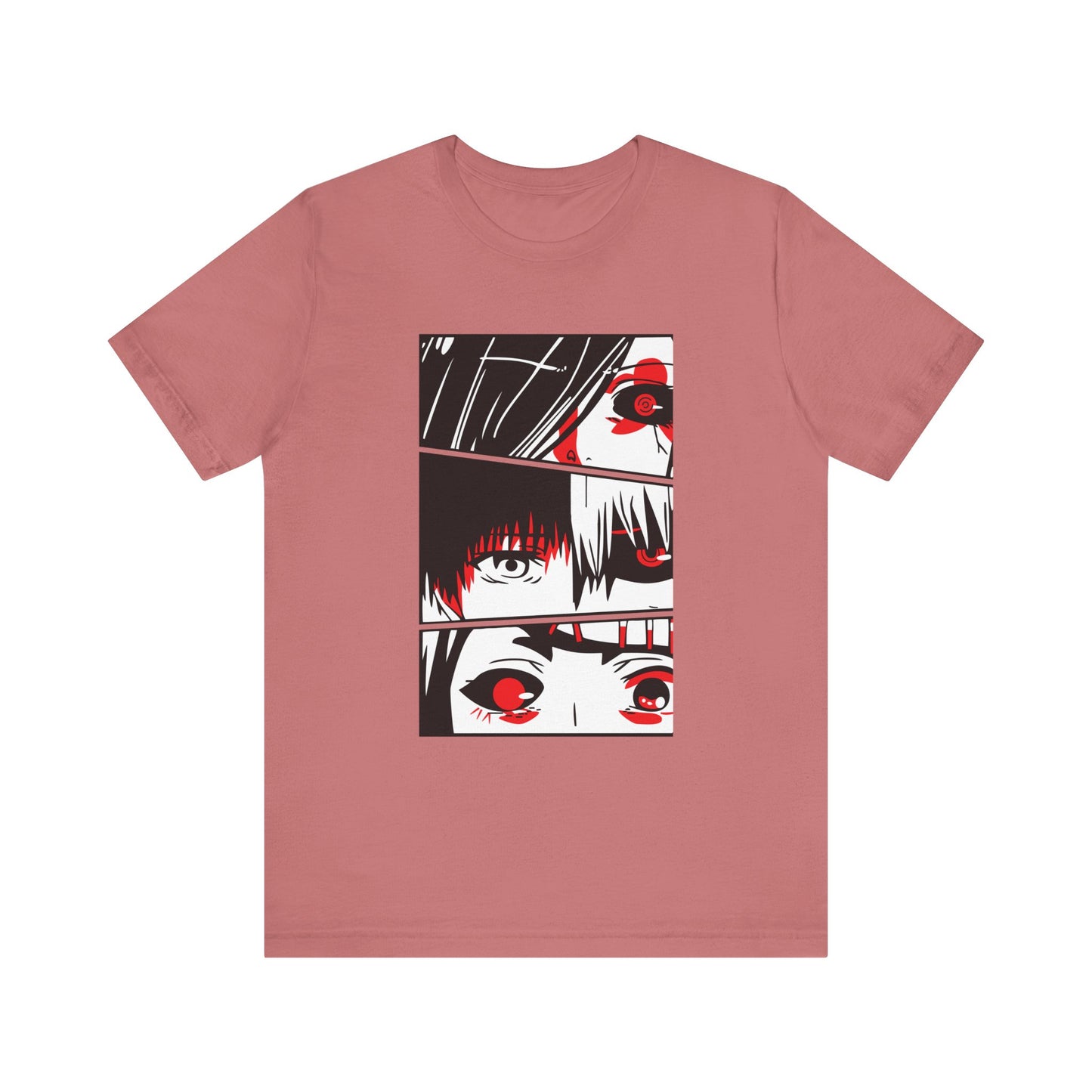 Eye-Catching Unisex Anime Tee - Stylish Graphic Design for Tokyo Ghoul Fans - CreativeRino