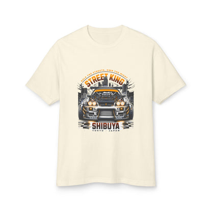Street King Graphic Tee - Unisex Heavyweight Cotton T-Shirt for Car Enthusiasts - CreativeRino