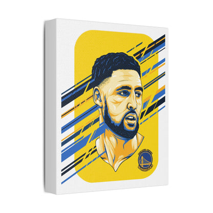 Klay Thompson Canvas Art - Golden State Warriors Wall Decor - CreativeRino
