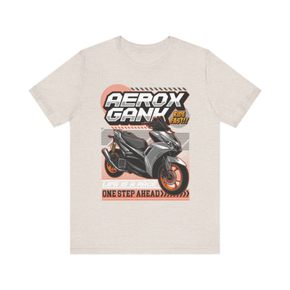 Stylish Scooter Graphic Tee - AEROX GANk - Ride Fast T-shirt - CreativeRino