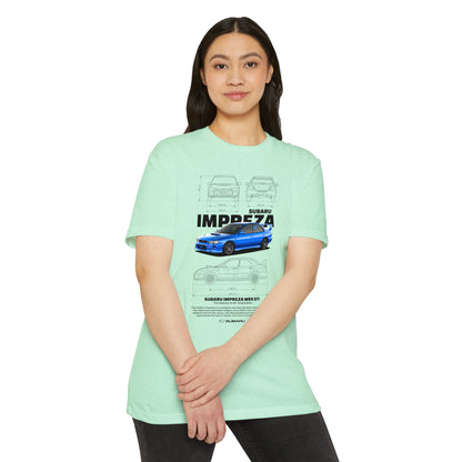 Subaru Impreza WRX STI Graphic Tee - Unisex CVC Jersey T-Shirt for Car Lovers - CreativeRino