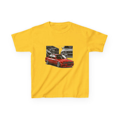 Kids Car Enthusiast Tee - Vintage Racing Design - CreativeRino