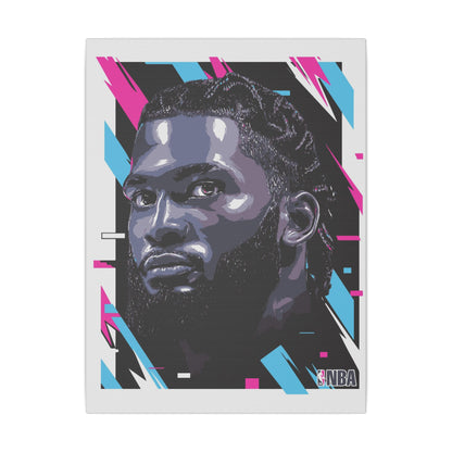 NBA Player Portrait Canvas Art - Stretched Matte Wall Decor - CreativeRino