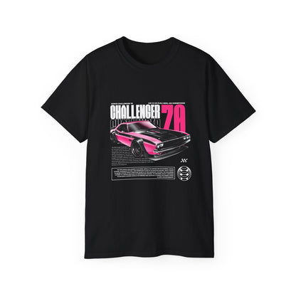 Vintage Challenger 70 Unisex Ultra Cotton Tee - Classic Muscle Car Shirt - CreativeRino