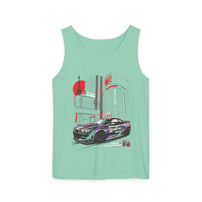 Nissan GT-R Racing Graphic Tank Top for Car Enthusiasts - CreativeRino