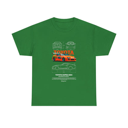 Toyota Supra MK4 Unisex Heavy Cotton Tee - Car Enthusiast Shirt - CreativeRino