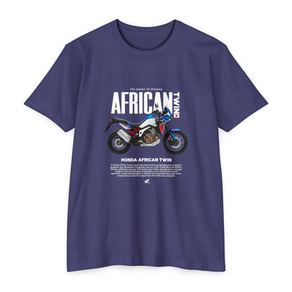 Honda African Twin Unisex T-Shirt - Power of Dreams Motorcycle Tee - CreativeRino