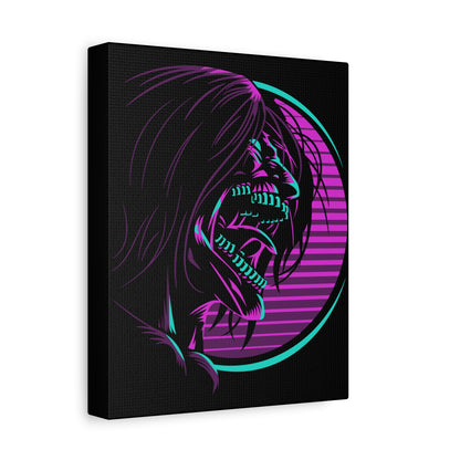 Stylish Matte Canvas Art - Vibrant Monster Design, 1.25" Stretched Wall Décor - CreativeRino