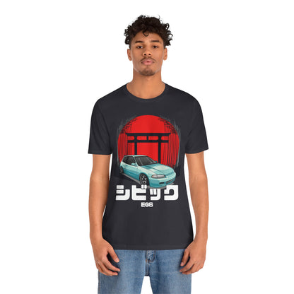 Hinda Civic Estilo Car Art Tee - Retro Aesthetic Automotive T-Shirt - CreativeRino
