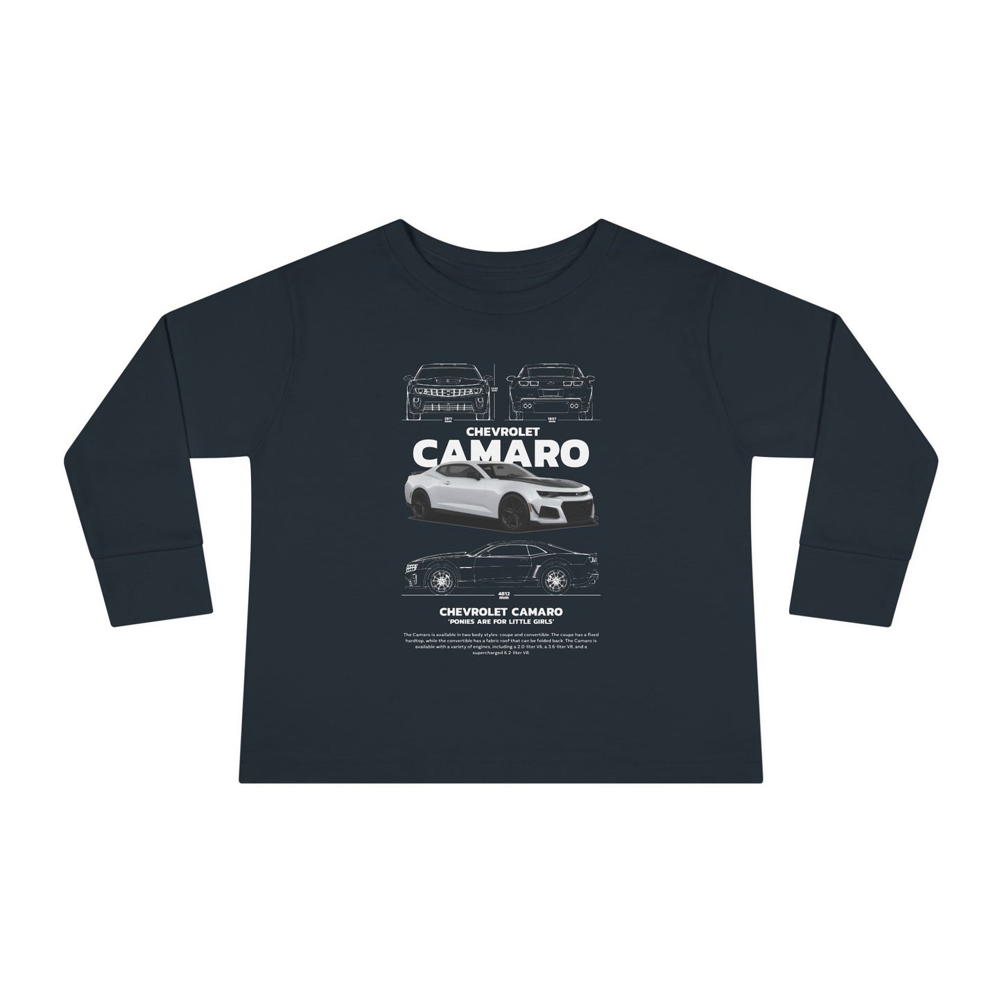 Chevrolet Camaro Toddler Long Sleeve Tee – Perfect Gift for Young Car Enthusiasts - CreativeRino