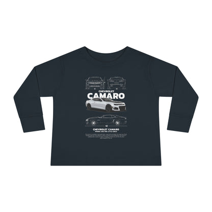 Chevrolet Camaro Toddler Long Sleeve Tee – Perfect Gift for Young Car Enthusiasts - CreativeRino