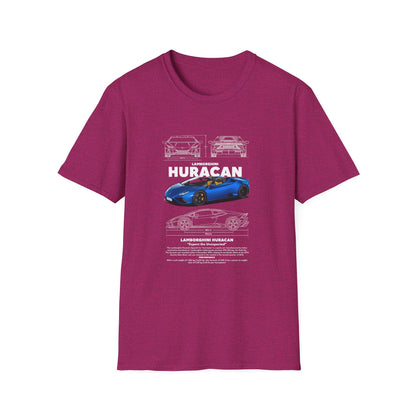 Lamborghini Huracan Unisex Softstyle T-Shirt - Perfect Gift for Car Enthusiasts - CreativeRino