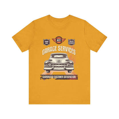 Classic Car Garage Unisex Jersey Short Sleeve Tee - CreativeRino