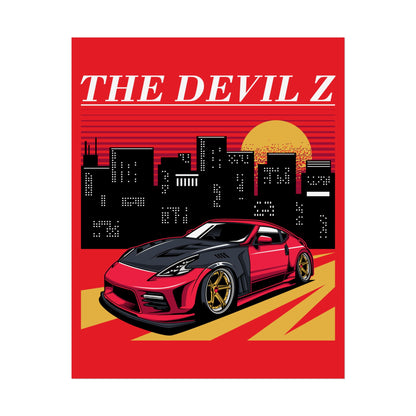 The Devil Z Retro Car Art Rolled Poster - CreativeRino