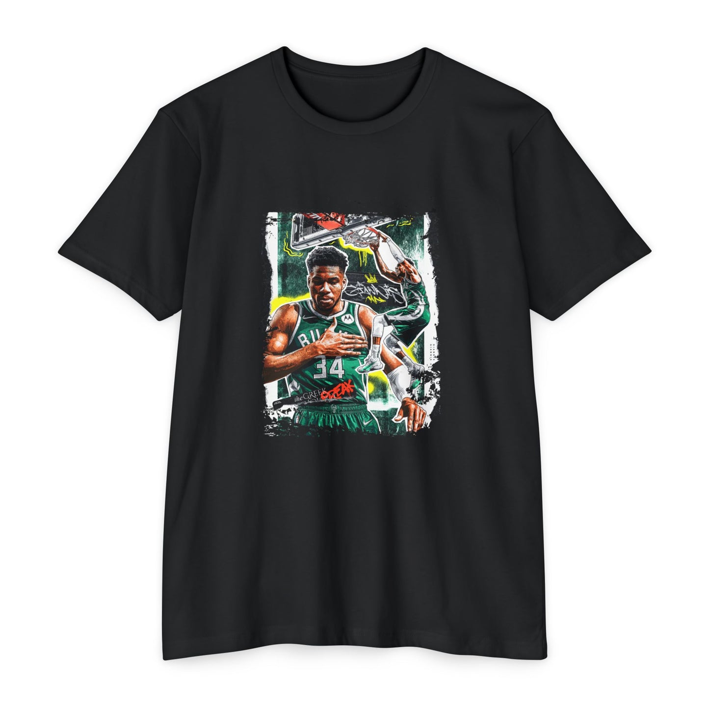 Unisex Basketball Graphic T-shirt - Giannis Antetokounmpo Inspired Tee - CreativeRino