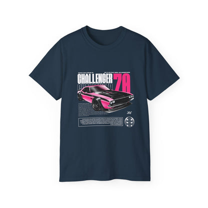 Vintage Challenger 70 Unisex Ultra Cotton Tee - Classic Muscle Car Shirt - CreativeRino